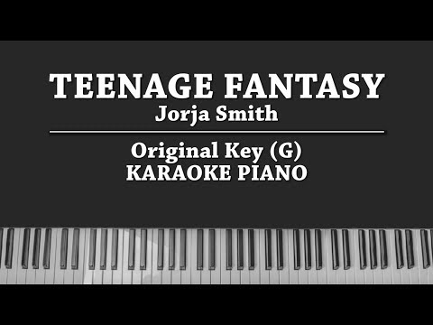 Teenage Fantasy (KARAOKE PIANO COVER) Jorja Smith with Lyrics
