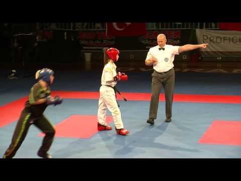 Luisa Gullotti ITA v Shauna Bannon IRL WAKO European Championships 2014