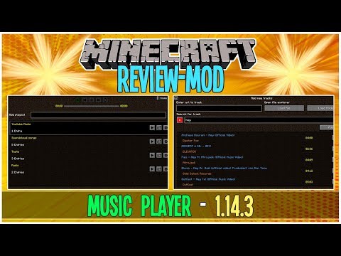 REVIEW - MUSIC PLAYER / MOD for Minecraft 1.14.3 |  Customize Your Game |  GybertGamerYT #53