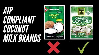 AIP COMPLIANT COCONUT MILK BRANDS