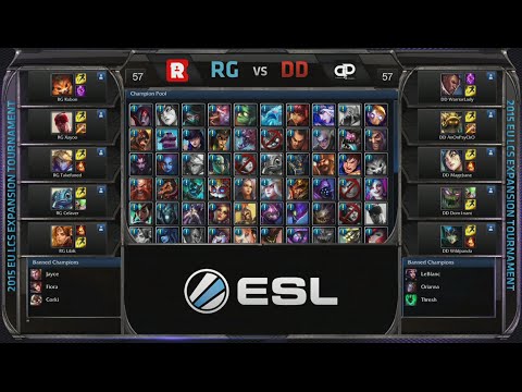 Reason Gaming vs Different Dimension Game 1 | EU LCS Expansion Tournament Spring 2015 | RG vs DD G1