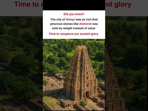Hampi was one of the world’s richest cities? #ancienthistory #ancientindia