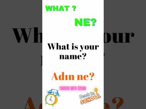 Learn how to Ask questions in turkish|| part 01 #turkish #learning