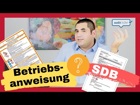MUSS ich Betriebsanweisungen aushängen oder reichen Sicherheitsdatenblätter?