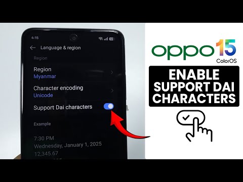 [ColorOS 15] How to Enable Support Dai Characters on Oppo Phone