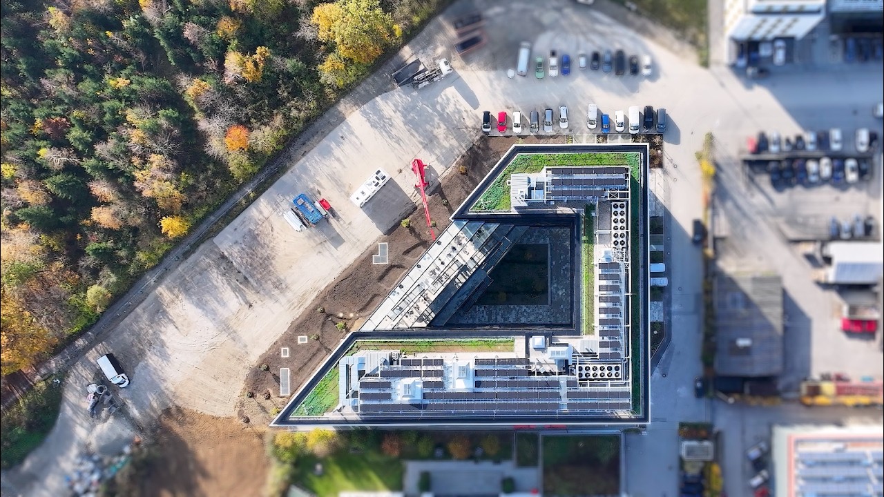 Life Science Center Munich | Aerial Drone Footage – Modern Laboratory & Office Building