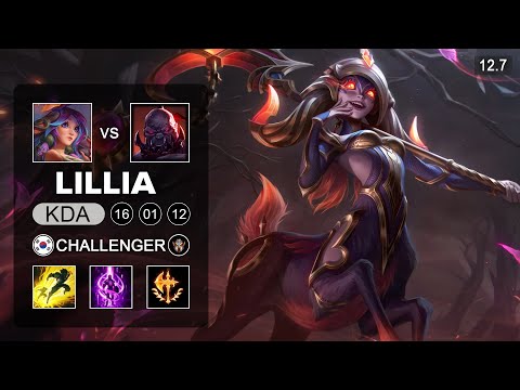 Lillia vs Sion Top - KR Challenger - Patch 12.7 Season 12