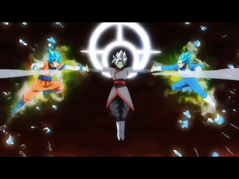 Merged Zamasu Vs Goku,Vegeta and Trunks Eng Dub