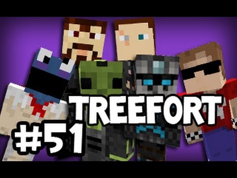 Minecraft: Tree Fortress w/ Creatures - Part 51: Wood Platform
