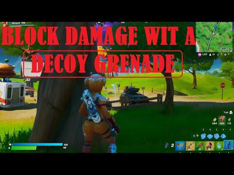 Block damage with a Decoy Grenade | Fortnite