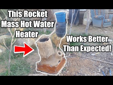 Rocket Stove Hot Water Heater