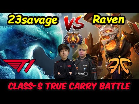 True Carry Class S Battle - 23savage Morphling vs Fnatic Raven Clinkz Dota 2 pro Gameplay