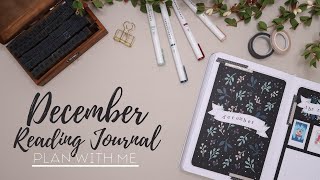 2021 December Reading Journal Plan with Me | Book Journal | Simple Book Journal Setup Botanical Bujo