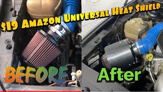 $19 Amazon Universal Cone Air intake Heat Shield | Is It Worth It ?