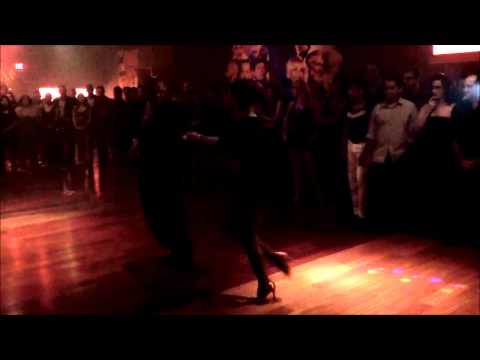 Earl Rush & Liz Lira Salsa Dance Demo at The Little Black Dress Affair at The Salsa Room