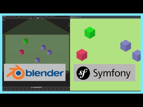 Blender Szene in Symfony via Webpack und ThreeJS darstellen. PHP Gamedev Vlog - Woche 6