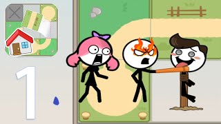 Go to Dream - Fun Stickman Puzzle Game - Levels 1 - 25 - Gameplay Walkthrough