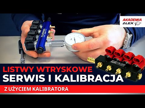 Service and calibration of injection rails using the ALEX calibrator