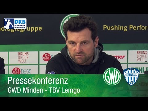 01.04.2018 GWD Minden - TBV Lemgo // Pressekonferenz