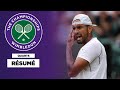 🎾 Résumé - Wimbledon : Nick Kyrgios – Cristian Garin : Tout simplement colossal !