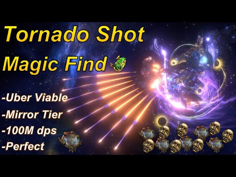 [3.24] The Best Magic Find Tornado Shot Deadeye Build (Mirror Tier) - Path of Exile