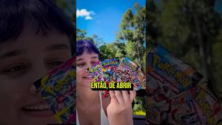 Abrindo PACOTINHOS na NATUREZA… #pokemon #dtzadatcg #cardgames