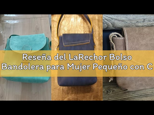 Vídeo relacionado con LaRechor Bolso Bandolera para Mujer Pequeño con Cerradura Antirrobo, Retro Mini Bolso de Hombro Crossbody Bolsa Bag (Marrón)