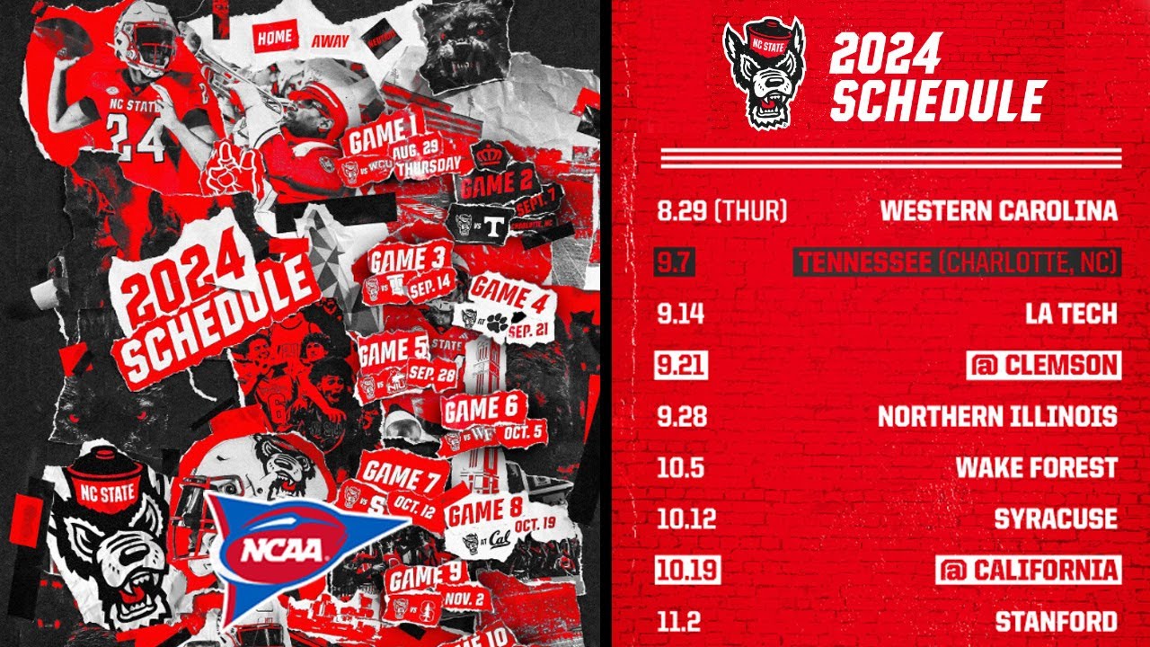 2024 NC State Wolfpack Football Game Schedule
