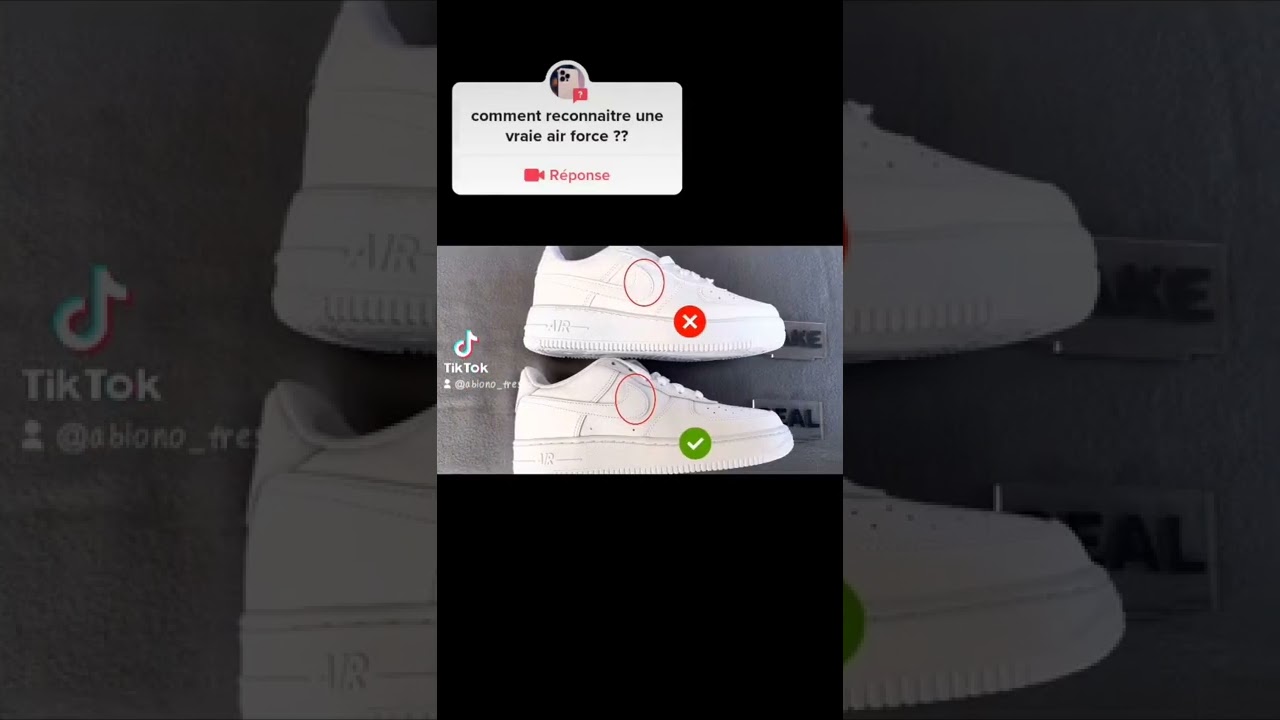 comment reconnaitre une vraie air force 1