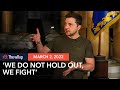 Sandbags And Soldiers As Ukraine Leader Gives Interview Under Siege