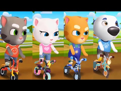 Talking Tom Gold Run New Update Talking Tom VS Talking  Angela VS Ginger VS HANK Christmas 2025