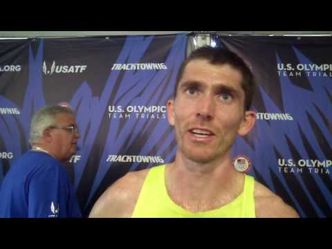 Garrett Heath after Men's 5k Prelims at 2016 Olympic Trials