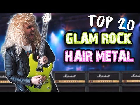 Top 20 GLAM ROCK/HAIR METAL Guitar RIFFS - StrumentiMusicali.net