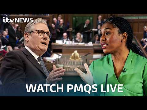 Watch live as Kemi Badenoch takes on Sir Keir Starmer at Prime Minister's Questions