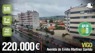 🌄VIGO💰220.000 €⭐️Avenida de Emilio Martínez Garrido/ 3 Habitaciones/ 2 Baños/ Garaje⭐️