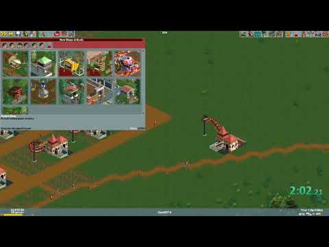 [World Record] Flower Power in 2:54 (OpenRCT2%) RollerCoaster Tycoon 2 Speedrun