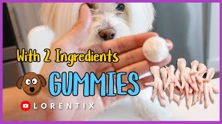 Chicken Feet Gummies for Dogs with 2 INGREDIENTS I LORENTIX