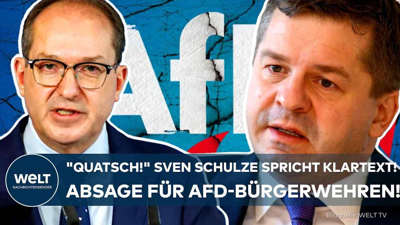 SACHSEN-ANHALT: Sven Schulze erteilt AfD-Plänen eine klare Absage! Scharfe Warnung vor Bürgerwehren!
