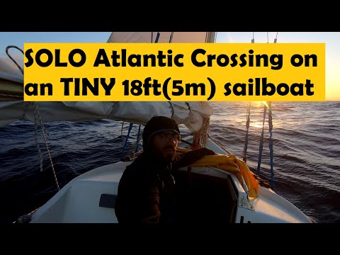 SOLO Atlantic Crossing on an TINY 18ft(5m) sailboat - Part 1/4 - Gibraltar to Lanzarote