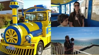 Albufeira Portugal 🇵🇹 Algarve Road Train Tour to Old Town and Fisherman's beach | Vlog