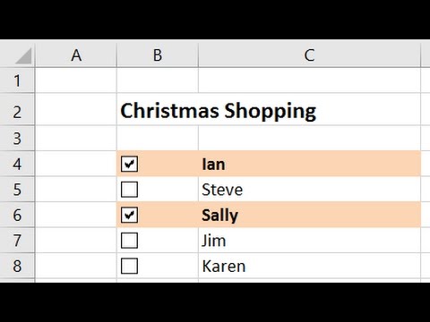 Create an Interactive Checklist in Excel