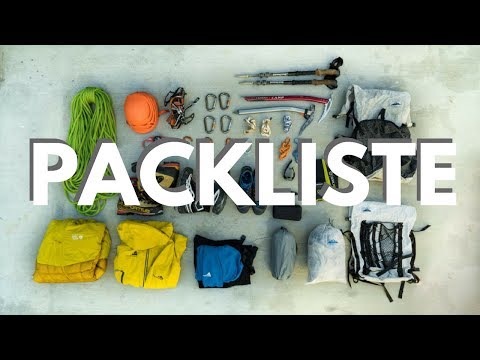 Ausrüstung & Packliste für Hochtouren (z.B. Mont Blanc), Gletschertouren und Bergsteigen über 4.000m