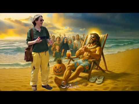 Jesus am Strand – KI-Zeitreise, Satire und neue Bildwelten