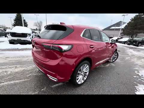 2025 Buick Envision AWD 4dr Avenir in Red for sale at Boyer Pickering Chevrolet Cadillac Buick GMC Ltd. in Pickering, ON