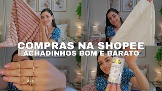 COMPRINHAS NA SHOPEE| lençol 100%algodão, a melhor coberta, semijoias, cheirinho pra casa