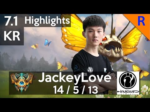 Highlights - 7.1 KR#6 iG JackeyLove (Kog'maw) vs KR#73 SSG Stitch (Ashe)