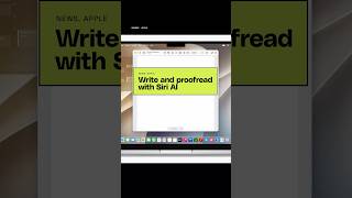 Write and proofread with Siri AI