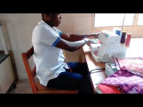 Train physical challenged on reusable sanitary pad