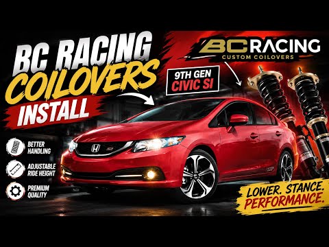How to Install BC Racing coilovers on a 9th gen Civic SI (FB2)