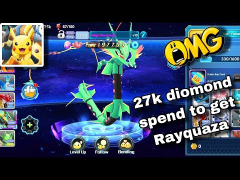 pokeland legends opening capsule 27k  diomond spend find Rayquaza HD. 60fps
